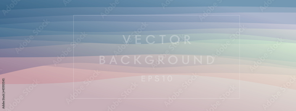 abstract waves fluid shape levels background bright color gradient. Trendy template for brochure business card landing page website. vector illustration eps 10