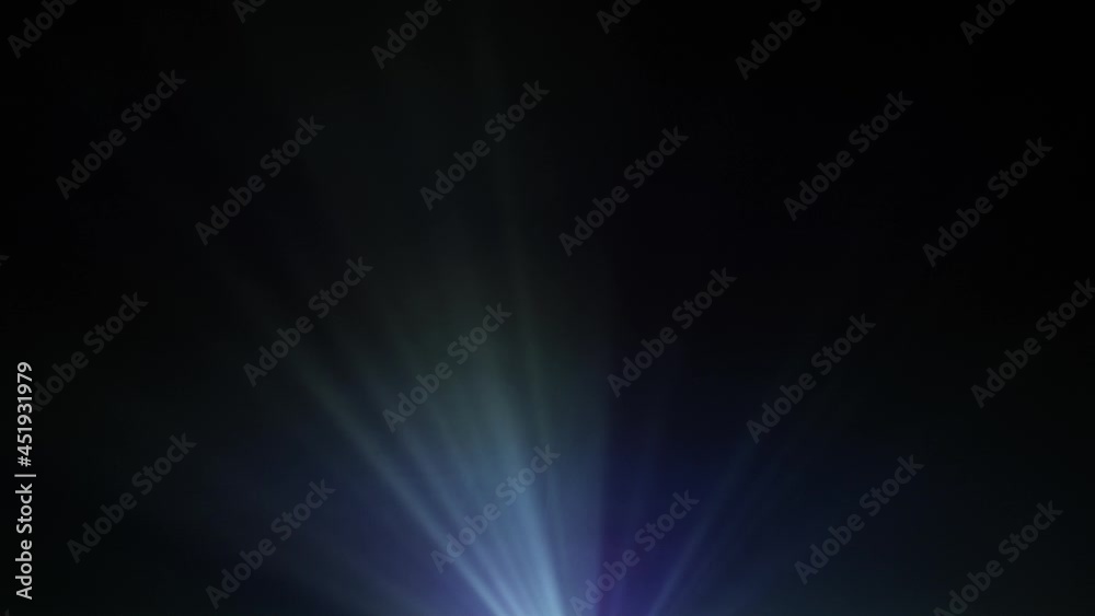 Video projector beam shining through smoke with jib moves
