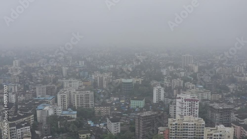 Aerial view of Dombivali city Maharashtra India photo