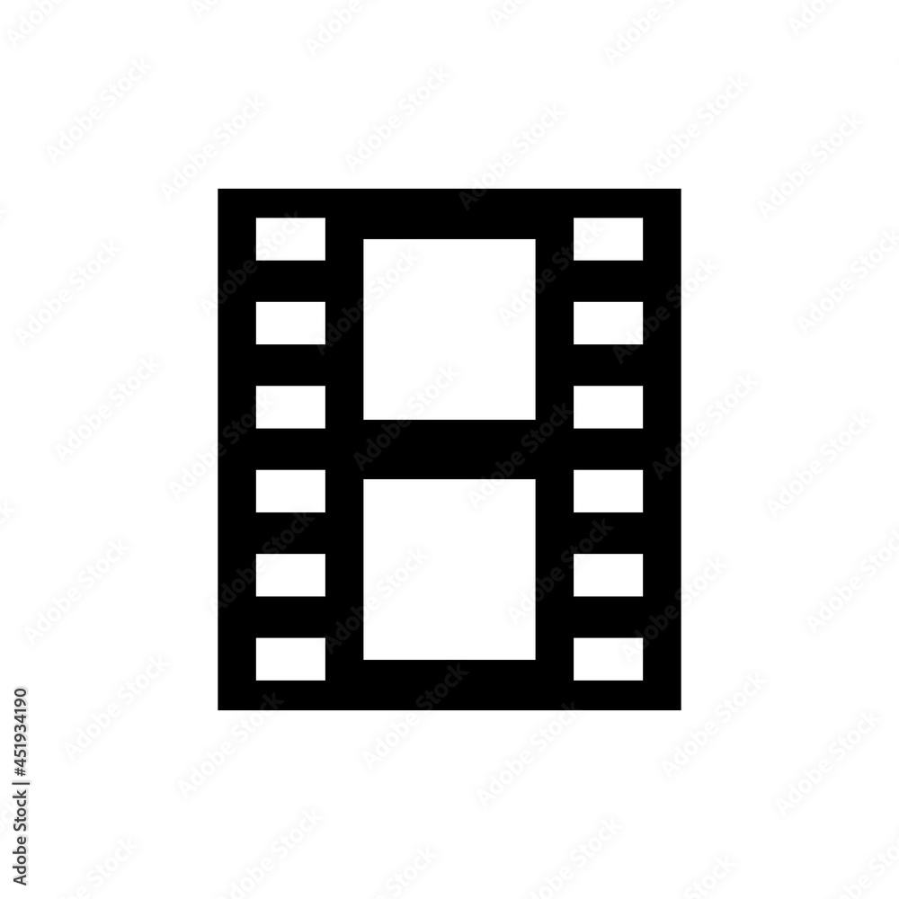 Film reel icon vector