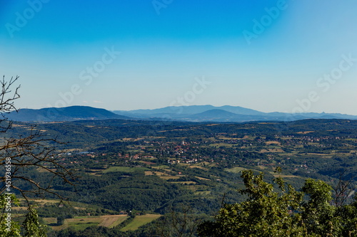 View from Avala hill near Belgrade  Serbia