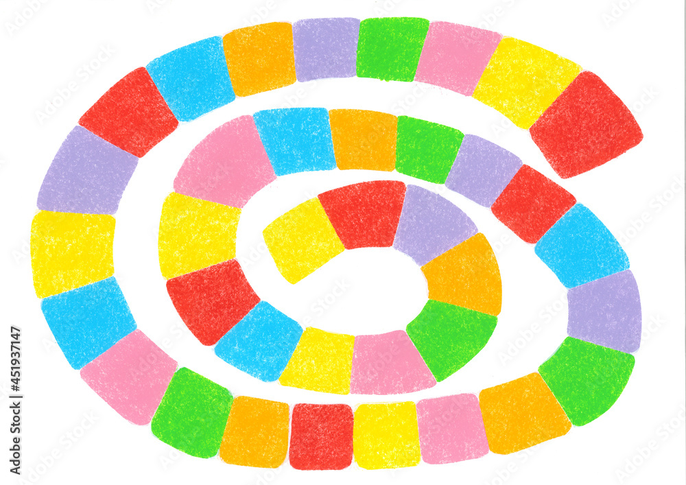 Obraz premium カラフルうずまき10