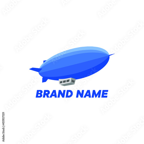 Gradient Blue Modern Zeppelin Logo
