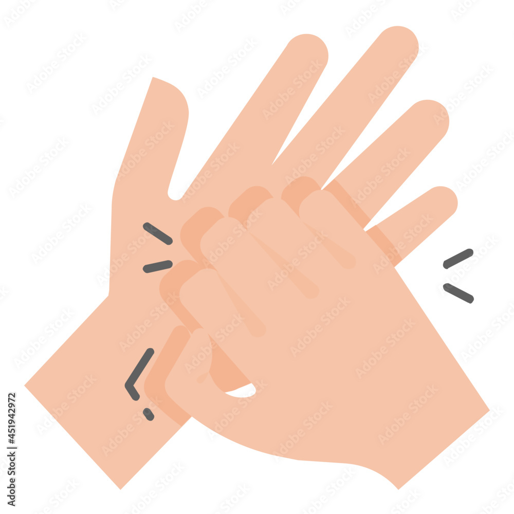 itchy palm flat icon itchy palm flat icon