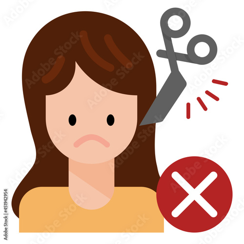 haircut flat icon