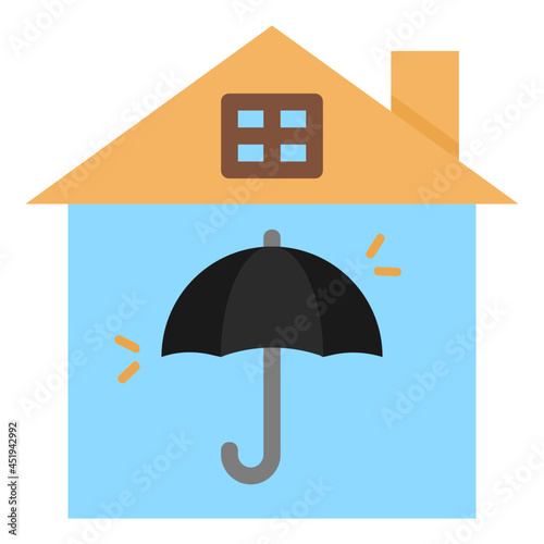 umbrella flat icon