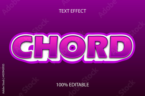 chord color purple editable text effect