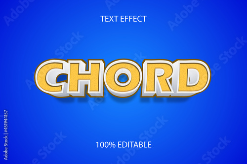 chord color yellow editable text effect