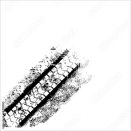 tire tracks vector