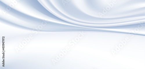 Silk background Design for product advertising for catalog.Blue silk background.Blue fabric background. smooth texture vector.