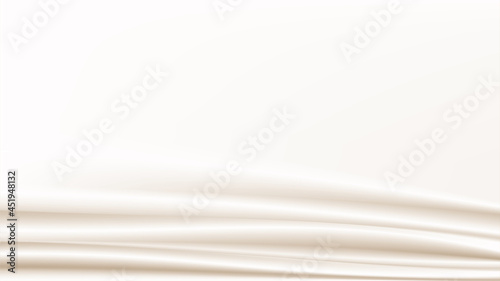 Abstract vector background luxury gold cloth or liquid waveAbstract or golden fabric texture background. Cloth soft wave. Creases of satin, silk, and cotton.