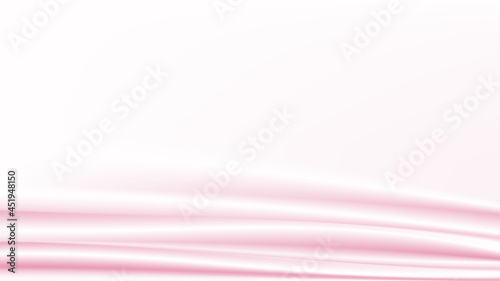 Abstract vector background luxury pink cloth or liquid wave Abstract or pink fabric texture background. Cloth soft wave. Creases of satin, silk, and cotton.