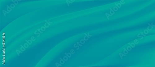 The luxury of light Blue green fabric texture background.Closeup of rippled Blue green silk fabric.Abstract  cloth or liquid wave  vector background.Cloth soft wave. Creases of satin, silk, and cotton