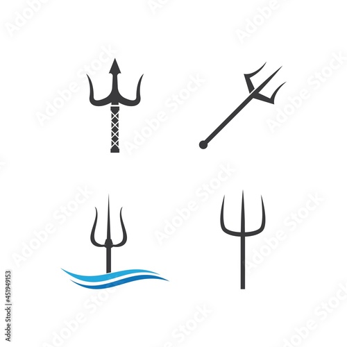 Trident illustration vector