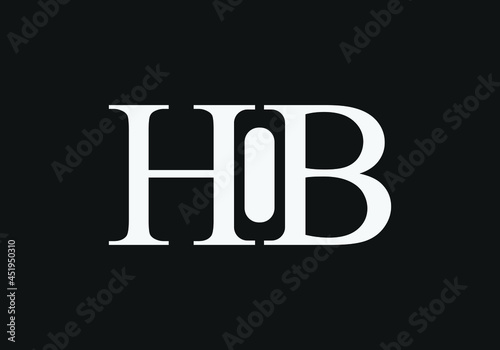 HiB letter logo design photo