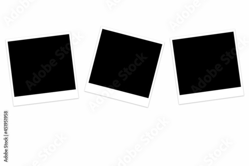 create a blank photo frame combination on a white background