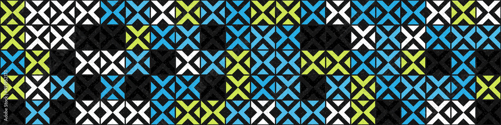Fototapeta premium Abstract Geometric Pattern generative computational art illustration