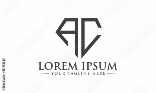 The Best logo design of AC creative and modern unique abstract and vector