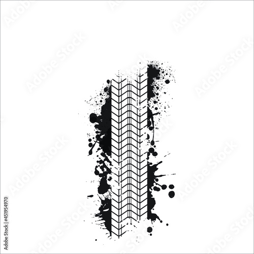 tire tracks vector