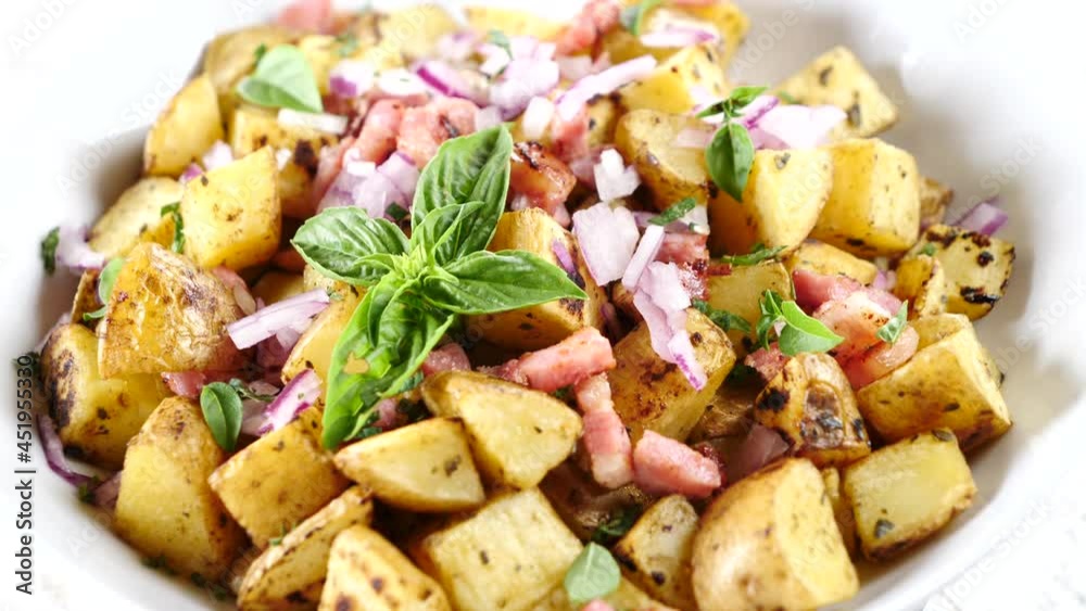 grilled potato with bacon grilled potato with bacon
