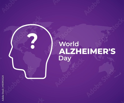 vector illustration for world Alzheimers day.