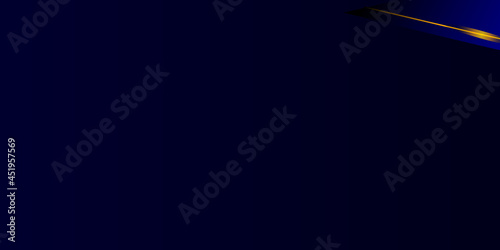 Blue background with gold design