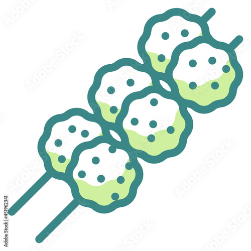 meatball blue line icon