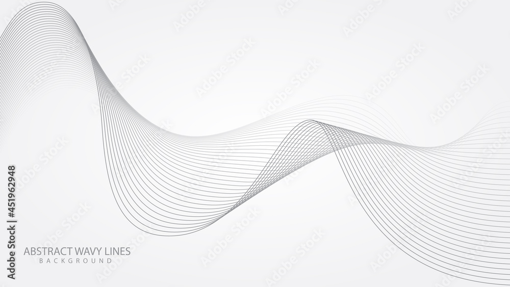 Abstract elegant white background with flowing line waves Abstract elegant white background with flowing line waves