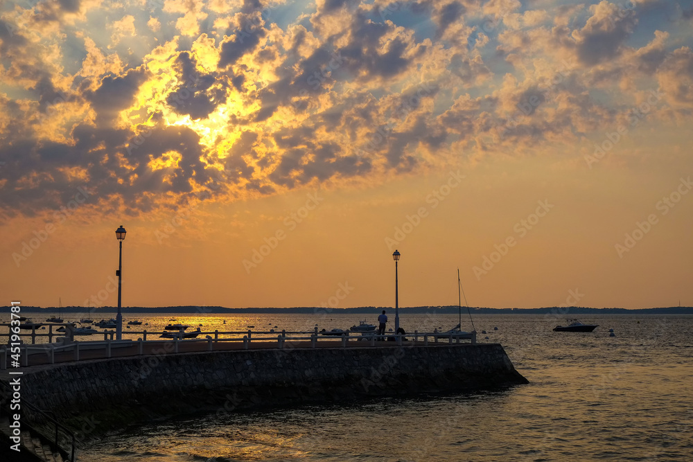 coucher de soleil à Arcachon