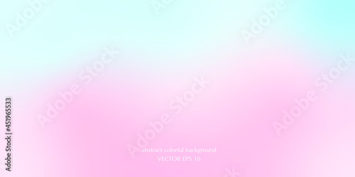 Vector abstract colorful background blurred gradient pastel colors palette for wallpaper. Soft gradient in blue, purple, cyan and pink