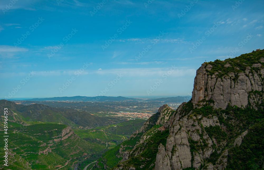 beautiful views from the mountains of Montserrat