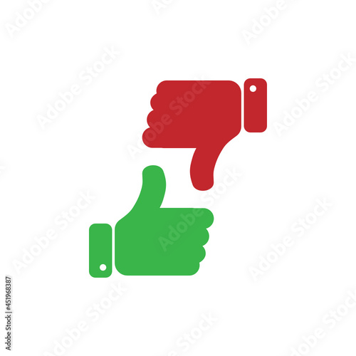 Thumb up and down symbols. like and unlike symbols. Like and dislike SVG icon set for website and mobile applications.