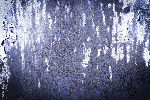 blue, purple, lilac, texture. old rusty wall backgrounds. roughness and cracks. frame, vignette