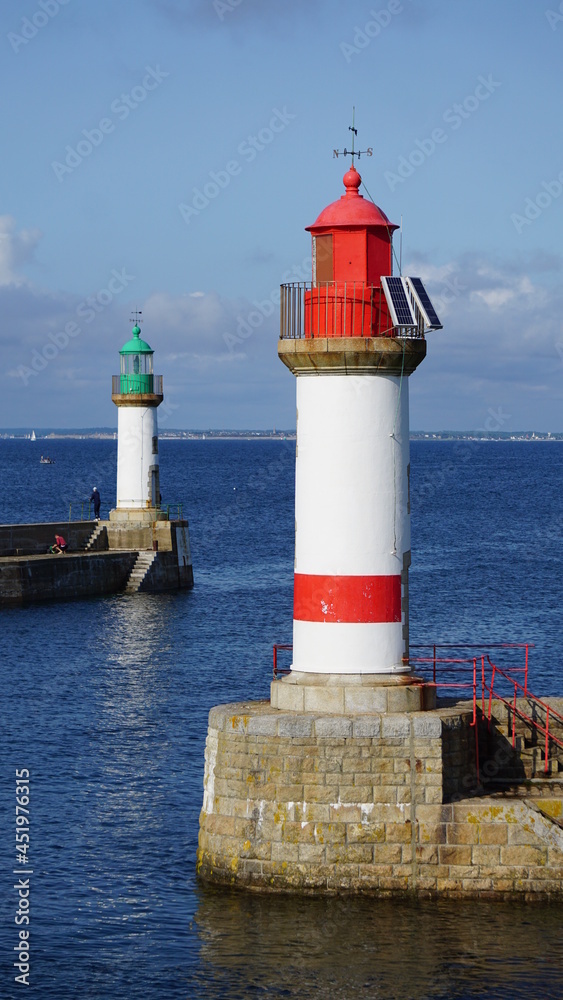 Lighthouse in a harbour