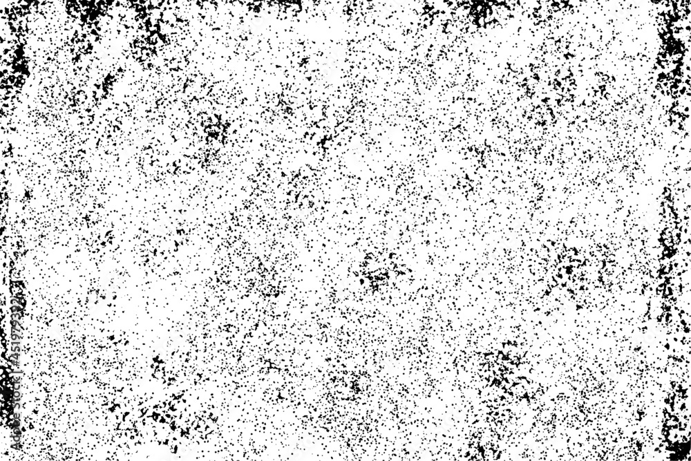 Fototapeta premium Grunge Black And White Urban. Dark Messy Dust Overlay Distress Background. Easy To Create Abstract Dotted, Scratched, Vintage Effect With Noise And Grain.Grunge Texture Vector 