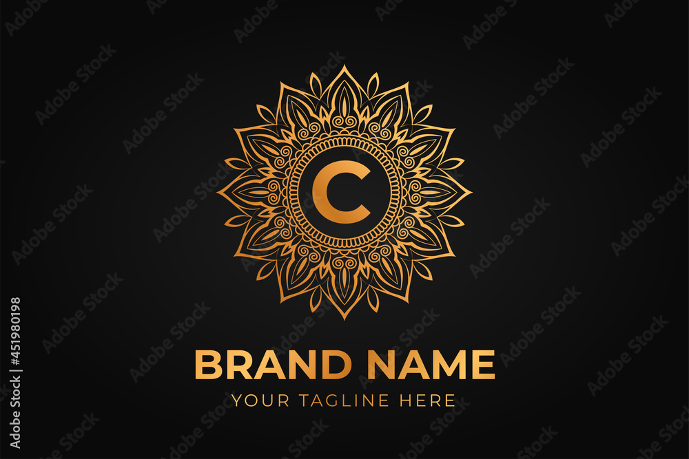 Luxury Mandala Brand Logo Design Template. Floral Mandala Logo. Mandala ornament floral design logo template Luxury Mandala Brand Logo Design Template. Floral Mandala Logo. Mandala ornament floral design logo template