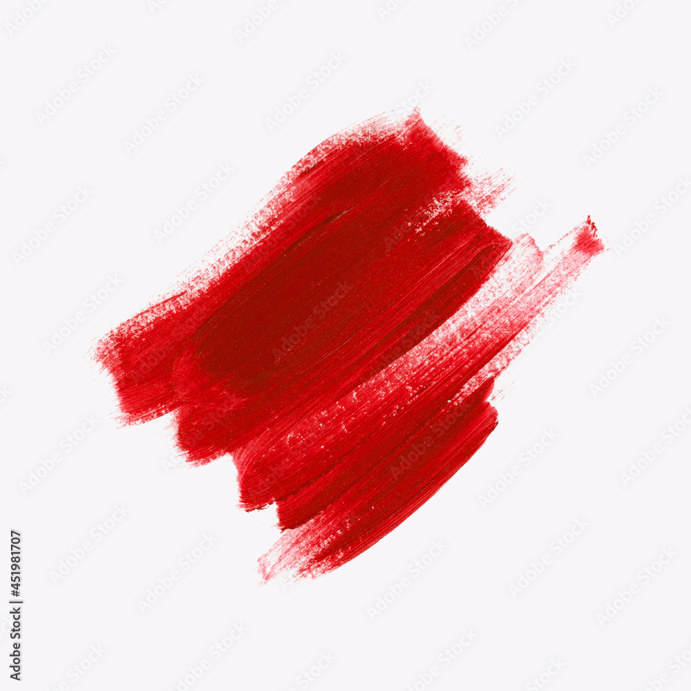 Premium Photo  A red paint with a white background