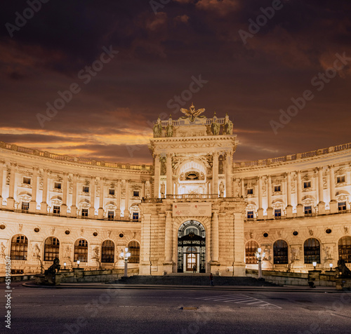 Photography The Vienna Hofburg palace - most famous landmark in the city - travel photograph