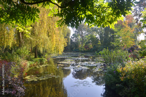 Claude Monet's garden and pond in Giverny France photo