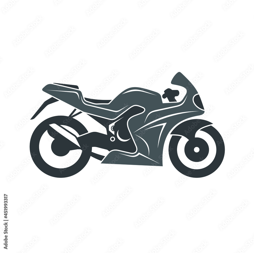 Obraz premium sport type motorcycle illustration, vector art.