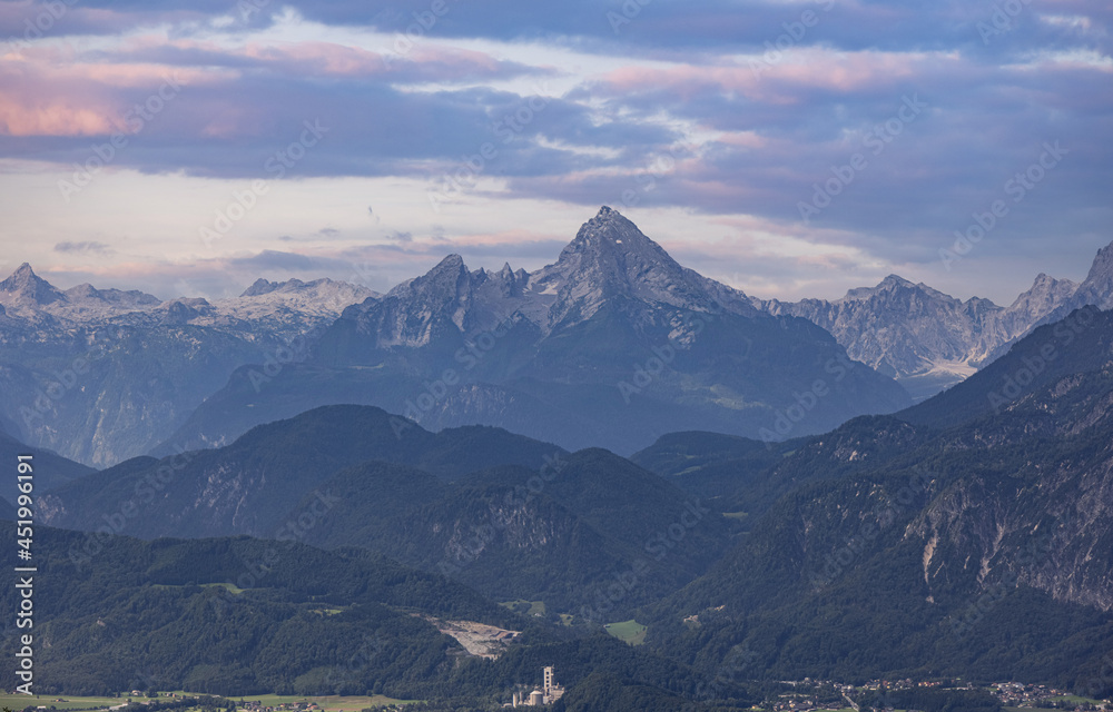Amazing panoramic view over the high mountains of the Austrian Alps - travel photography Amazing panoramic view over the high mountains of the Austrian Alps - travel photography