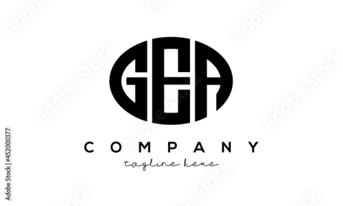 GEA three Letters creative circle logo design