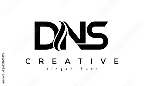 Letter DNS creative logo design vector	