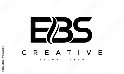 Letter EBS creative logo design vector	
