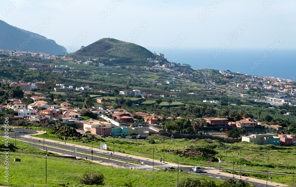 View from La Orotava town, Tenerife,