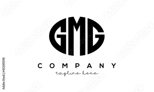 GMG three Letters creative circle logo design