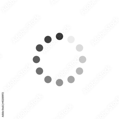 Loading icon. load bar icon circle isolated. Vector illustration