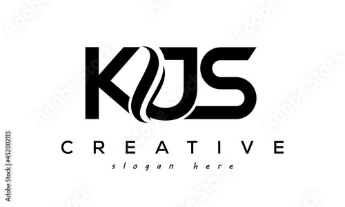 Letter KJS creative logo design vector	 photo