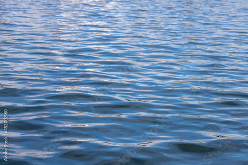 texture of surface of blue water - sea background