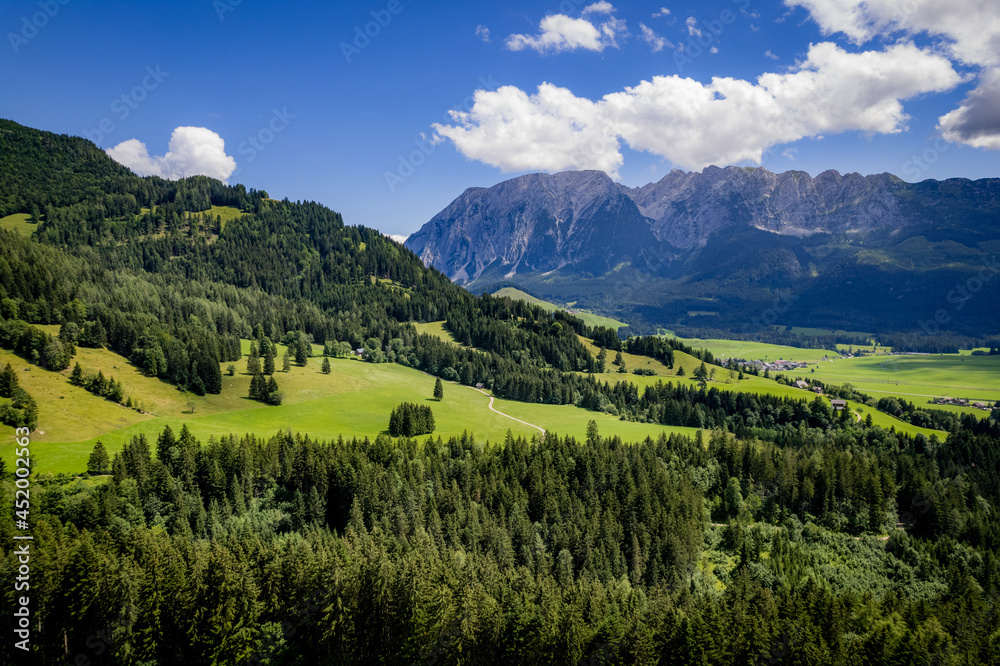 Amazing scenery and typical landscape in Austria - the Austrian Alps - travel photography